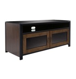 Bell'O Bell'O Cocoa/Matte Black Finish Wood A/V Cabinet