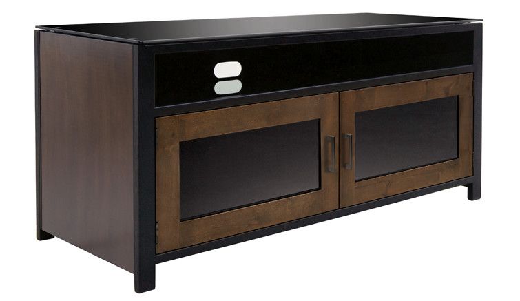 Bell'O Bell'O Cocoa/Matte Black Finish Wood A/V Cabinet