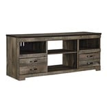 Signature Design Trinell, 4 Piece Entertainment Center With Fireplace Option, Brown, W446-68-24(2)-27