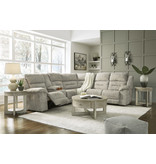 Signature Design "Family Den" 3 Piece Sectional Power Reclining w/ Adjustable Headrest and Console- 518 01/75/77