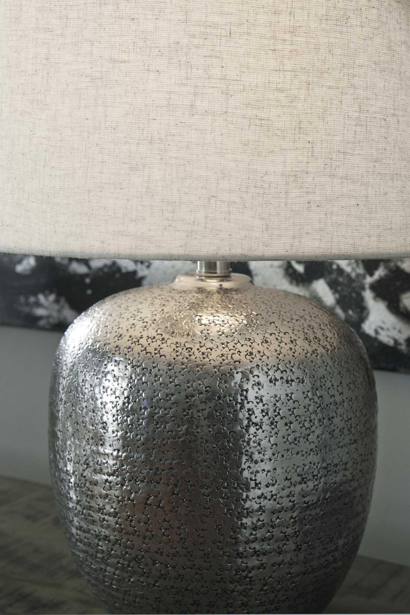 Signature Design Magalie Table Lamp- Antique Silver Finish- L207314