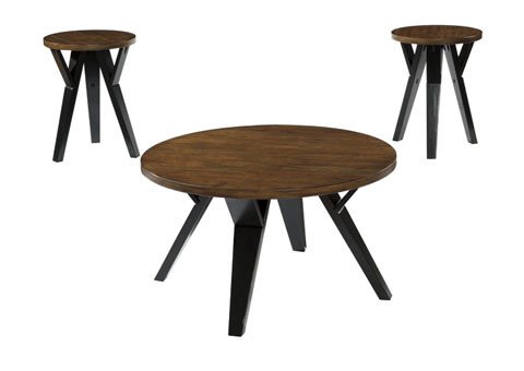 Signature Design Ingel Occasional Table Set (3/CN) - Two-tone Brown