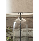 Signature Design "Manelin" Table Lamp- Glass/Gray- L430624