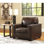 Signature Design "Morelos" Chair- Leather- Chocolate 3450220