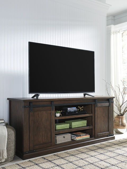 Signature Design W562 68 Large Budmore Barn Door Tv Stand