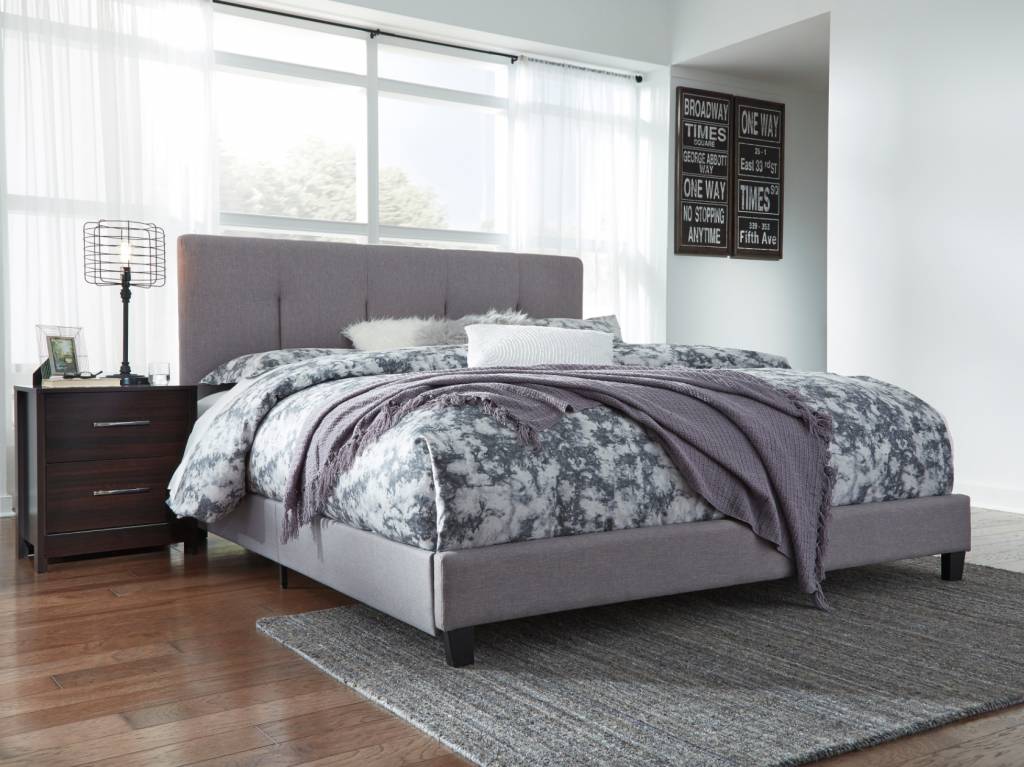 Signature Design KING- GRAY B130-782 Dolante  Upholstered Beds
