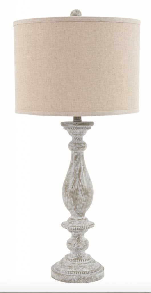 Signature Design Bernadate Whitewash Table Lamp L235344 1ea.