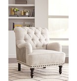 Signature Design Tartonelle Accent Chair Ivory/Taupe- A3000053