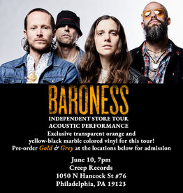 Baroness - Gold & Grey (Exclusive Transparent Orange and Yellow-Black Marble Color Vinyl)