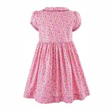 Rachel Riley Pink Floral Button Front Dress
