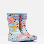 Joules Flexible Welly Light Blue Floral