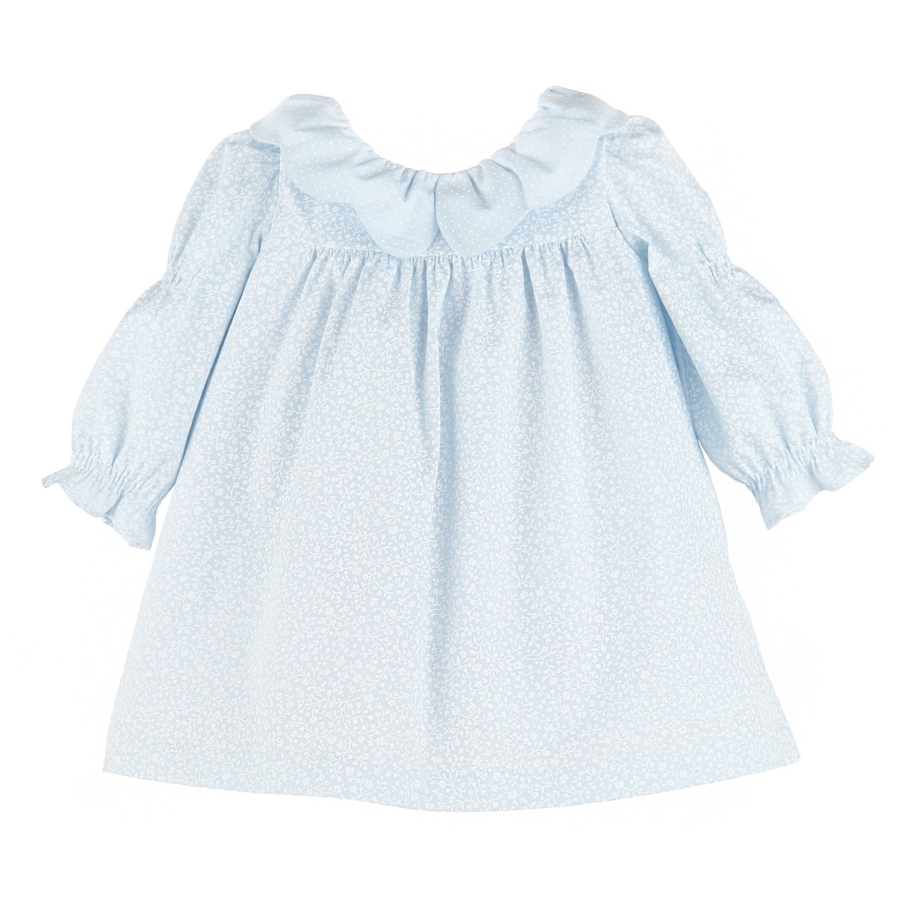 Gabby Blue Floral Flurries Dress - Covey House Children's Clothier