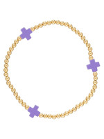 E Newton Girl E Newton Girl Purple Signature Cross Bracelet