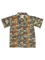 Six Honeybees Six Honeybees Camo and Orange Boys Guayabera