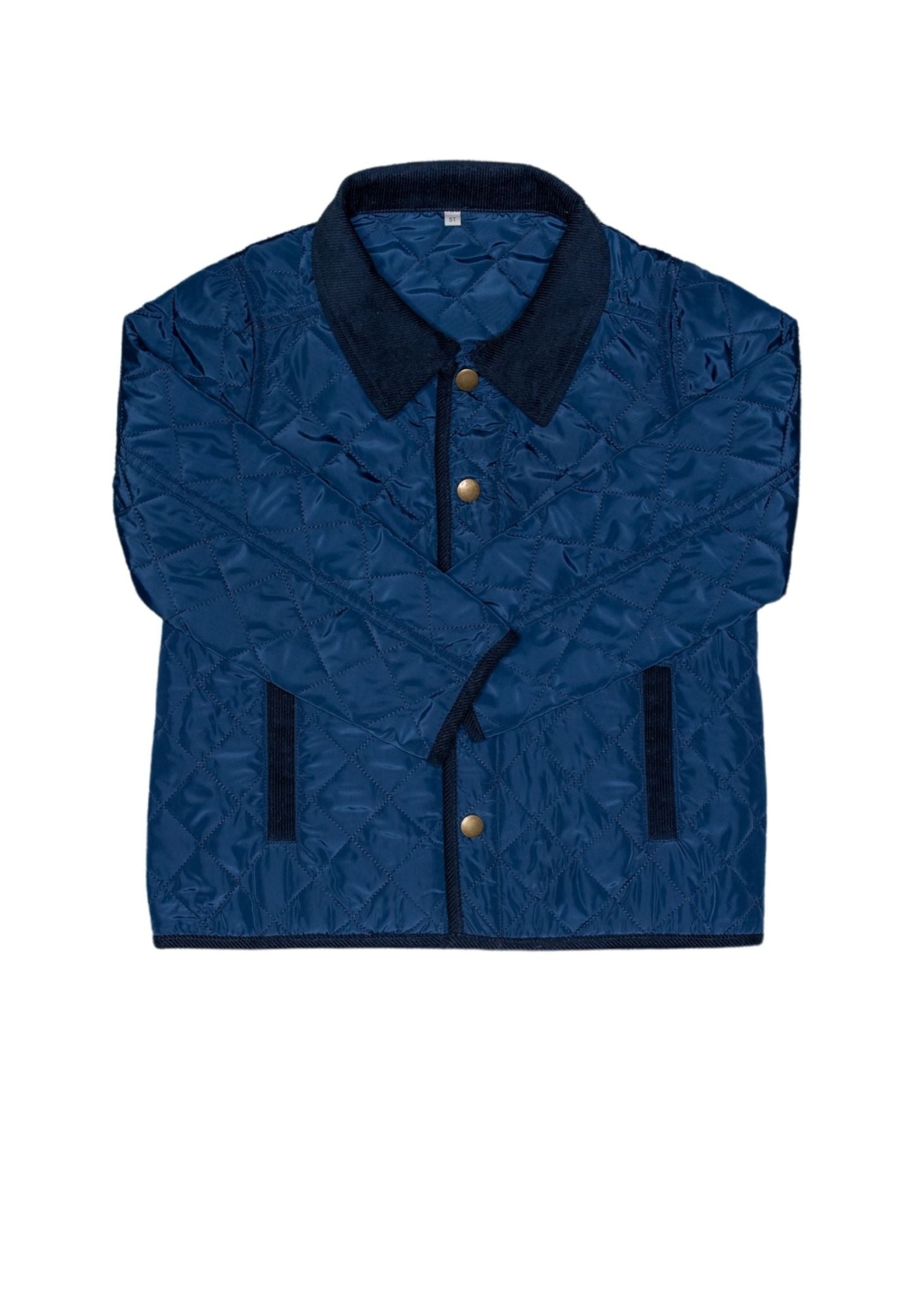 Grace & James Grace & James Navy Quilted Jacket