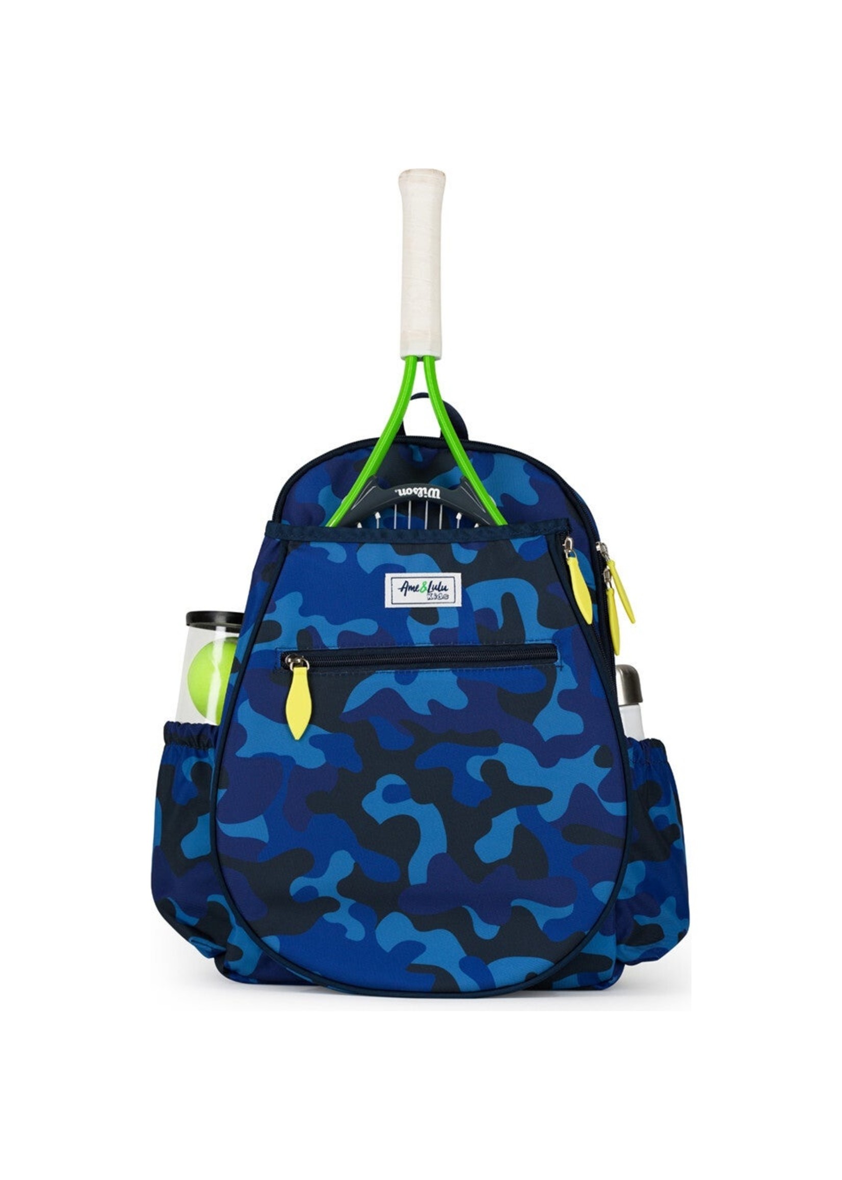 Ame & LuLu Ame & LuLu Navy Camo Tennis Backpack