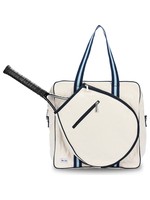 Ame & LuLu Ame & LuLu Ladies Two Tone Blue Hamptons Tennis Bag