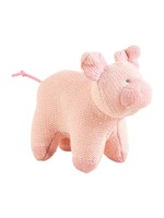 Mud Pie Pig Farm Knit Rattle