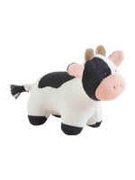 Mud Pie Cow Farm Knit Rattle