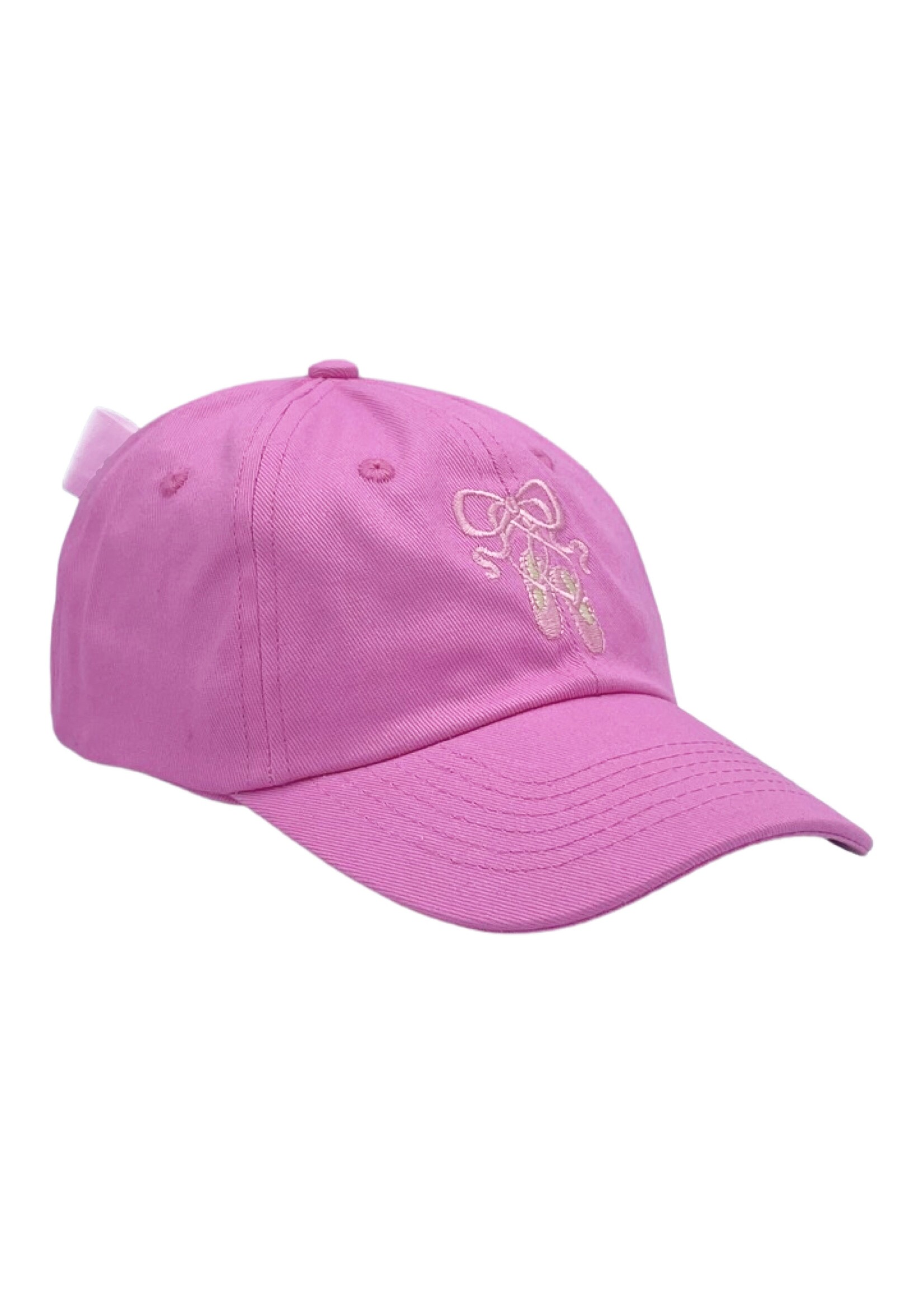Bits & Bows Bits & Bows Ballet White Hat - Pink Hat