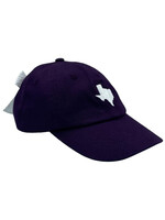 Bits & Bows Bits & Bows Girls Purple TX Hat -Purple with Bow