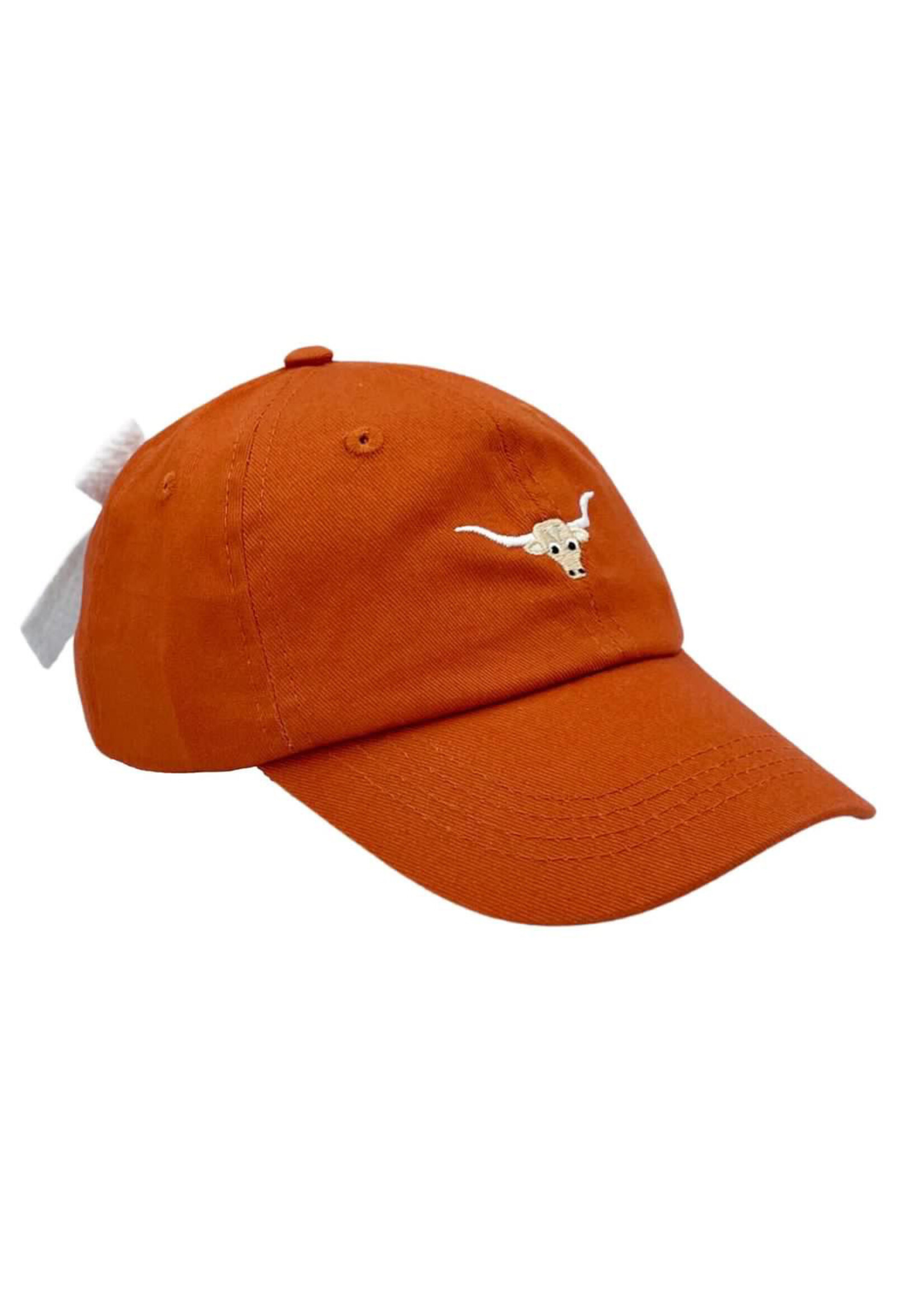 Bits & Bows Bits & Bows Girls Longhorn Hat -Burnt Orange with Bow
