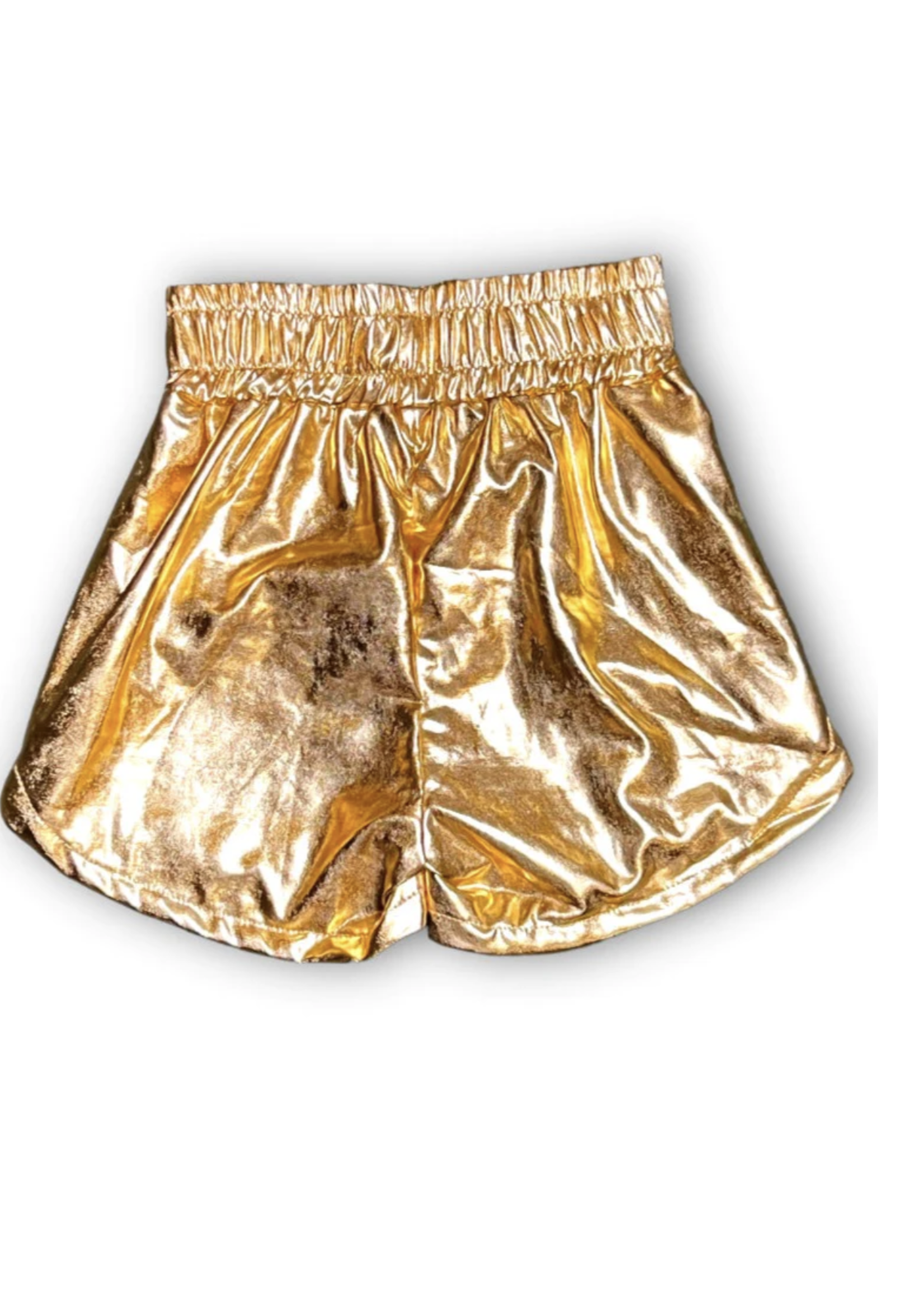 Belle Cher Belle Cher Gold Metallic Shorts