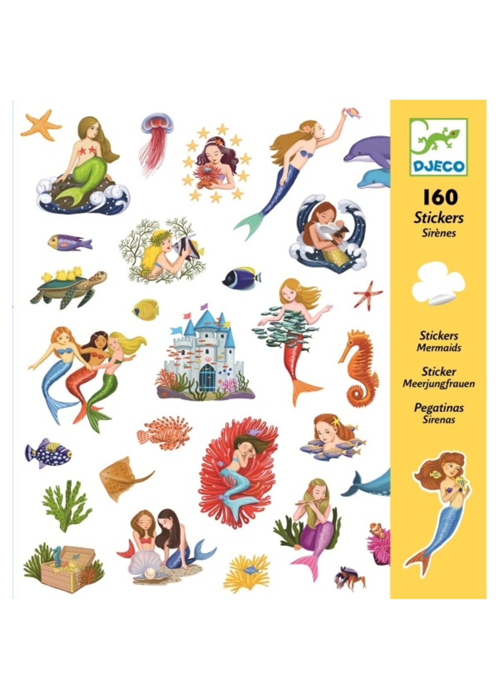 Djeco Djeco Mermaid 160 Sticker Pack