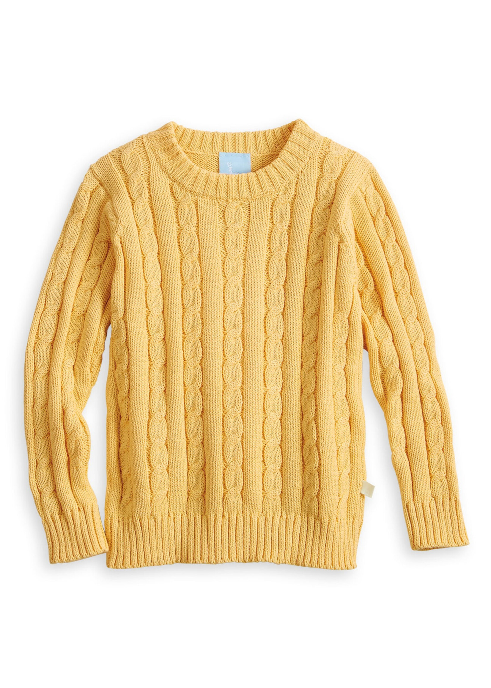 Bella Bliss Bella Bliss Yellow Cableknit Pullover
