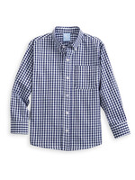 Bella Bliss Bella Bliss Navy Soft Check Button Down