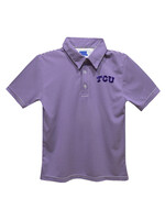 Vive La Fete Vive La Fete TCU Embroidered Purple Polo