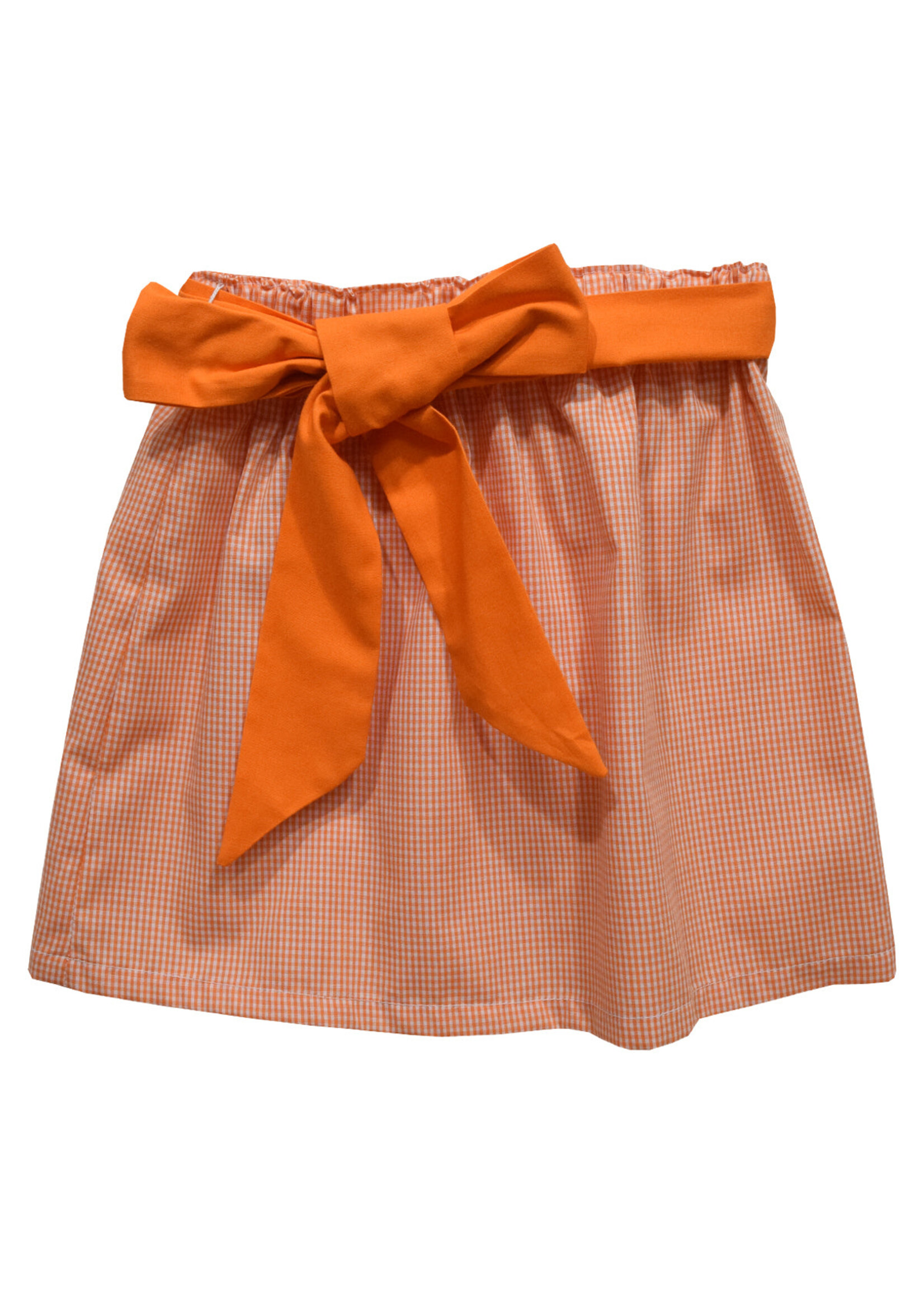 Vive La Fete Vive La Fete Orange Gingham  Skirt