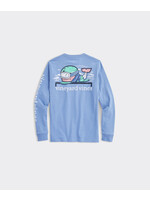 Vineyard Vines Boys Whale Snowboard LS Tee