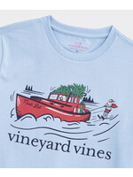 Vineyard Vines Boys Water Ski Santa Tee