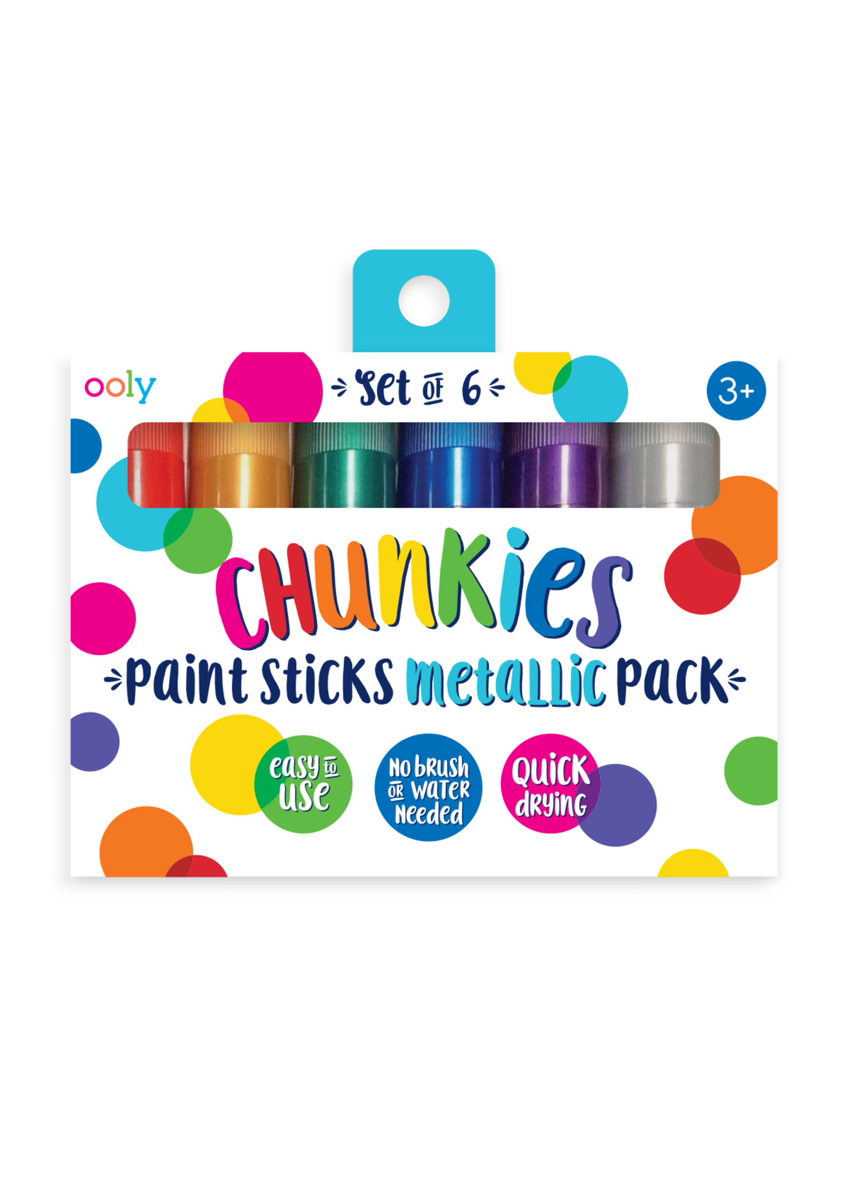 Ooly OOLY Chunkies Paint Stick Metallic - Set of 6
