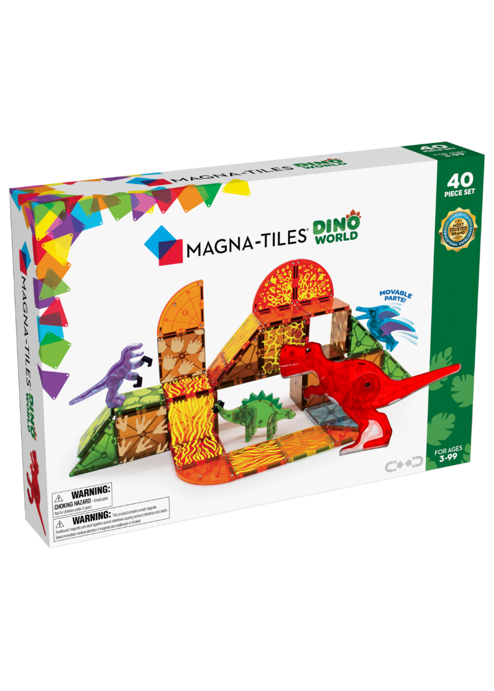 Magna-Tiles Magna Tiles Dino World 40 Piece Set