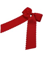 Winn and William Winn and William Scalloped Bow - Red