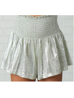 Queen of Sparkles Queen of Sparkles Girls Silver Swing Short
