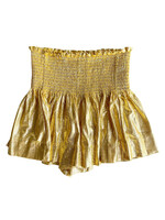 Queen of Sparkles Queen of Sparkles Girls Gold Swing Shorts