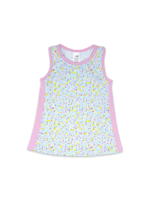 SET Athleisure Set Athleisure - Riley Tank - Itsy Bitsy Floral, Cotton Candy Pink