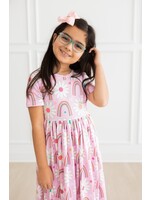 Mila & Rose Mila & Rose Rainbow Daisies SS Pocket Twirl Dress