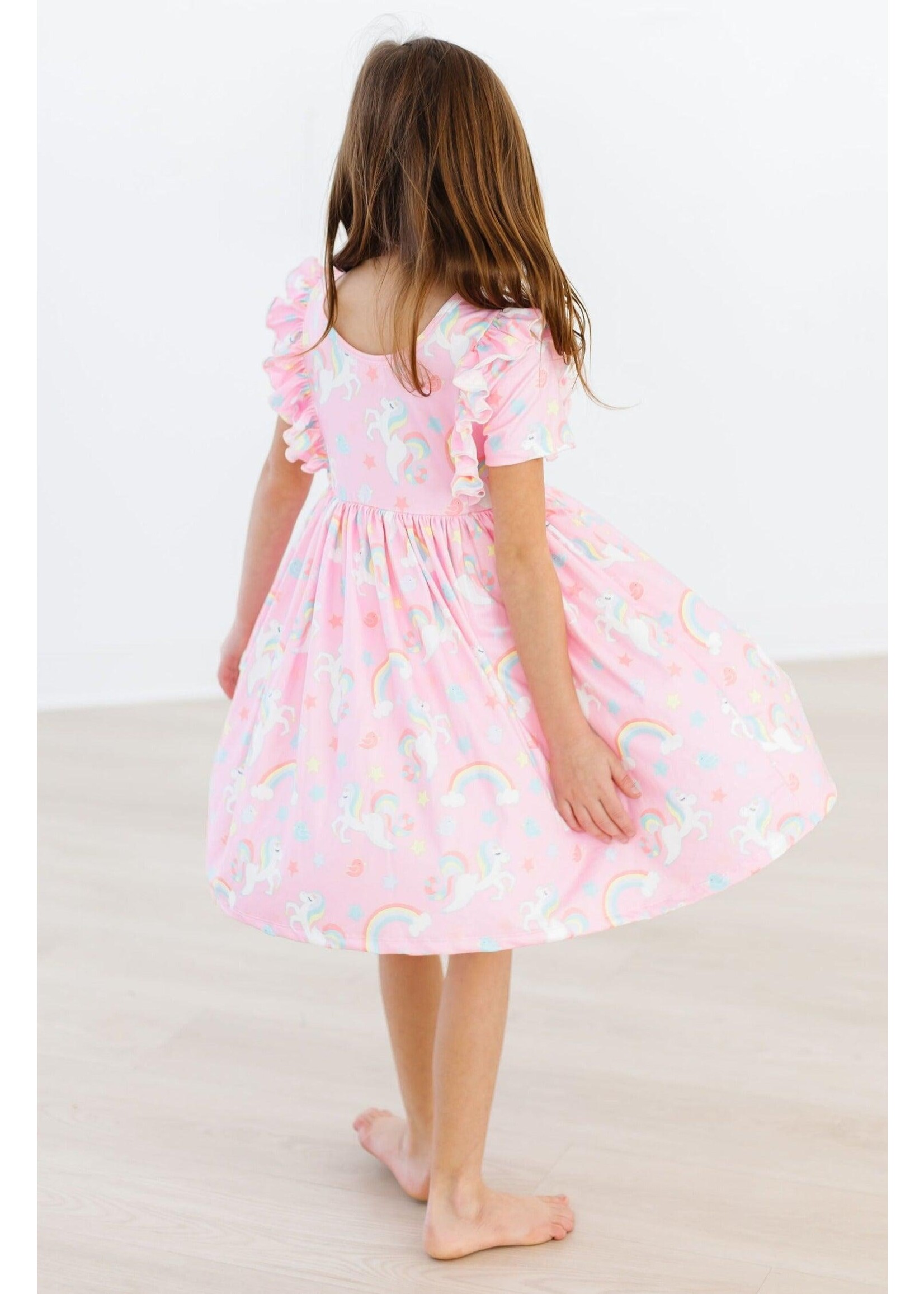 Mila & Rose Mila & Rose My Little Unicorn SS Ruffle Twirl Dress