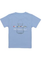 Properly Tied Boys Vintage Lures Light Blue Tee