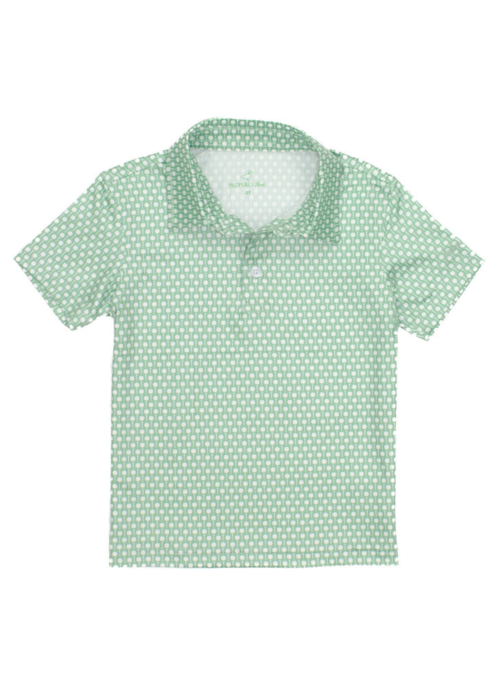 Properly Tied Boys Polo Tee Time Inlet Polo