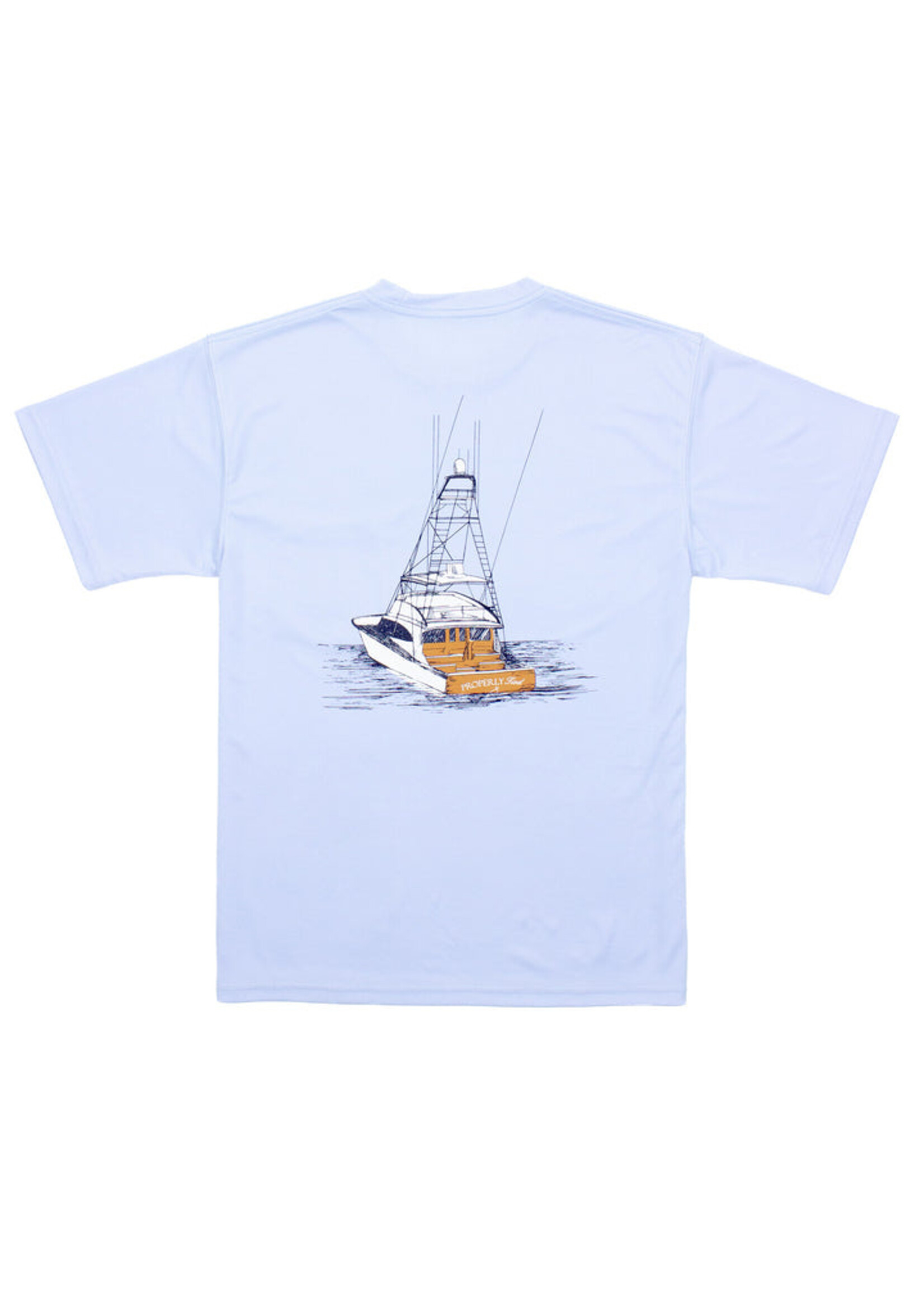 Properly Tied Boys Water Light Blue SS Perf Tee
