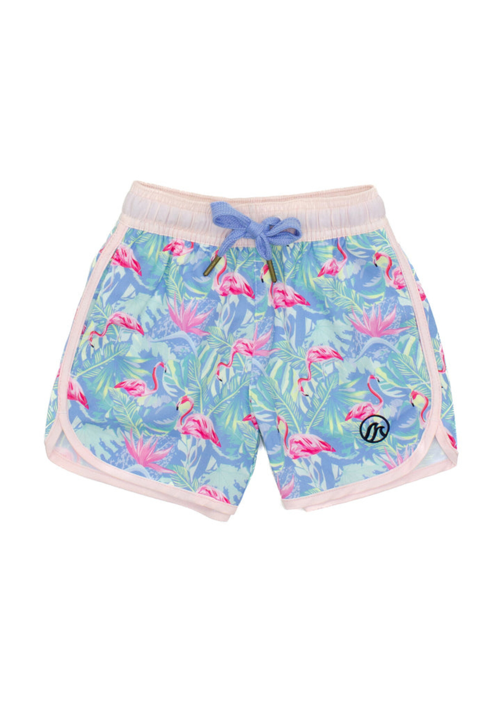 Properly Tied Boys Floral Flamingo Shordees Swim