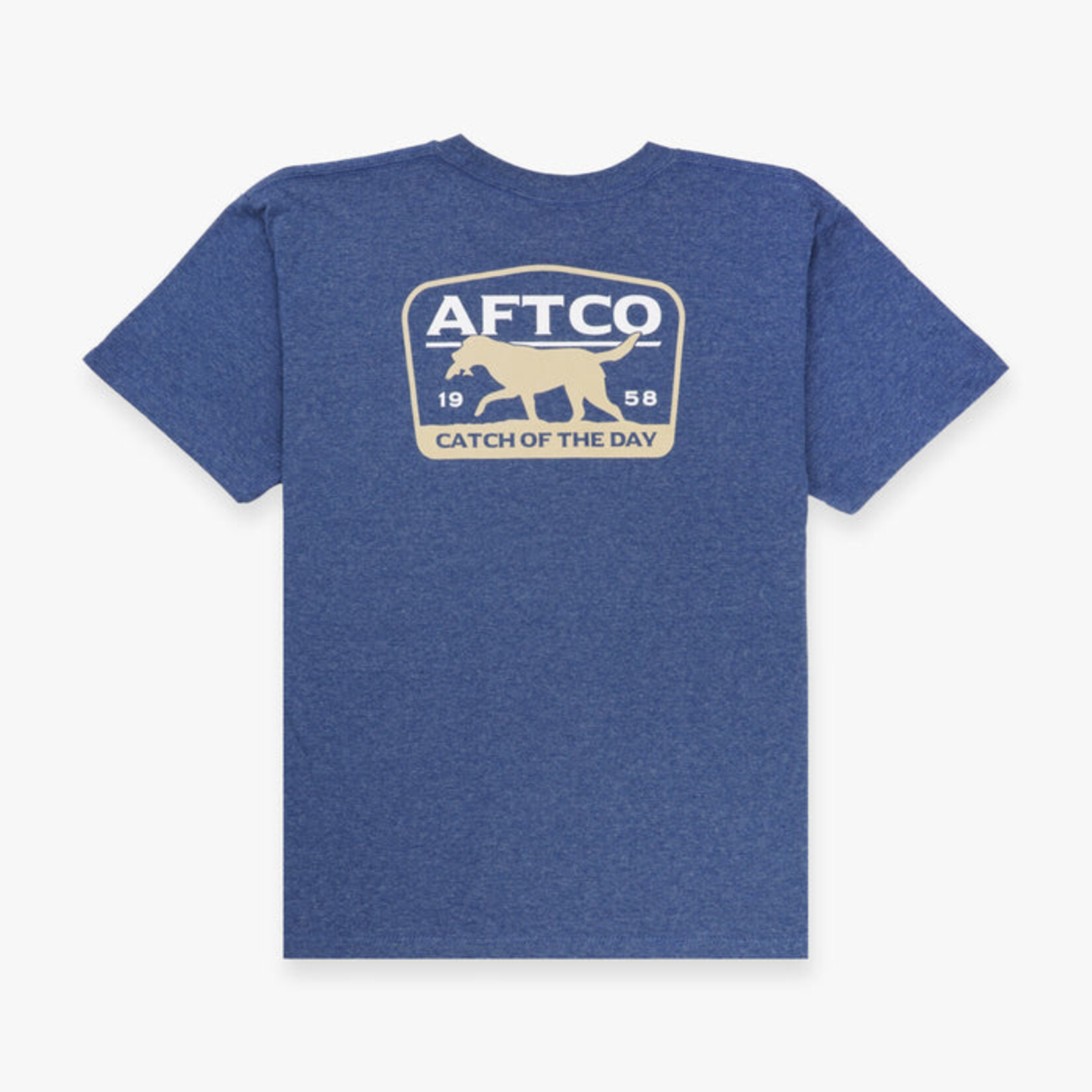 AFTCO Aftco Navy Heather Fetch Tee