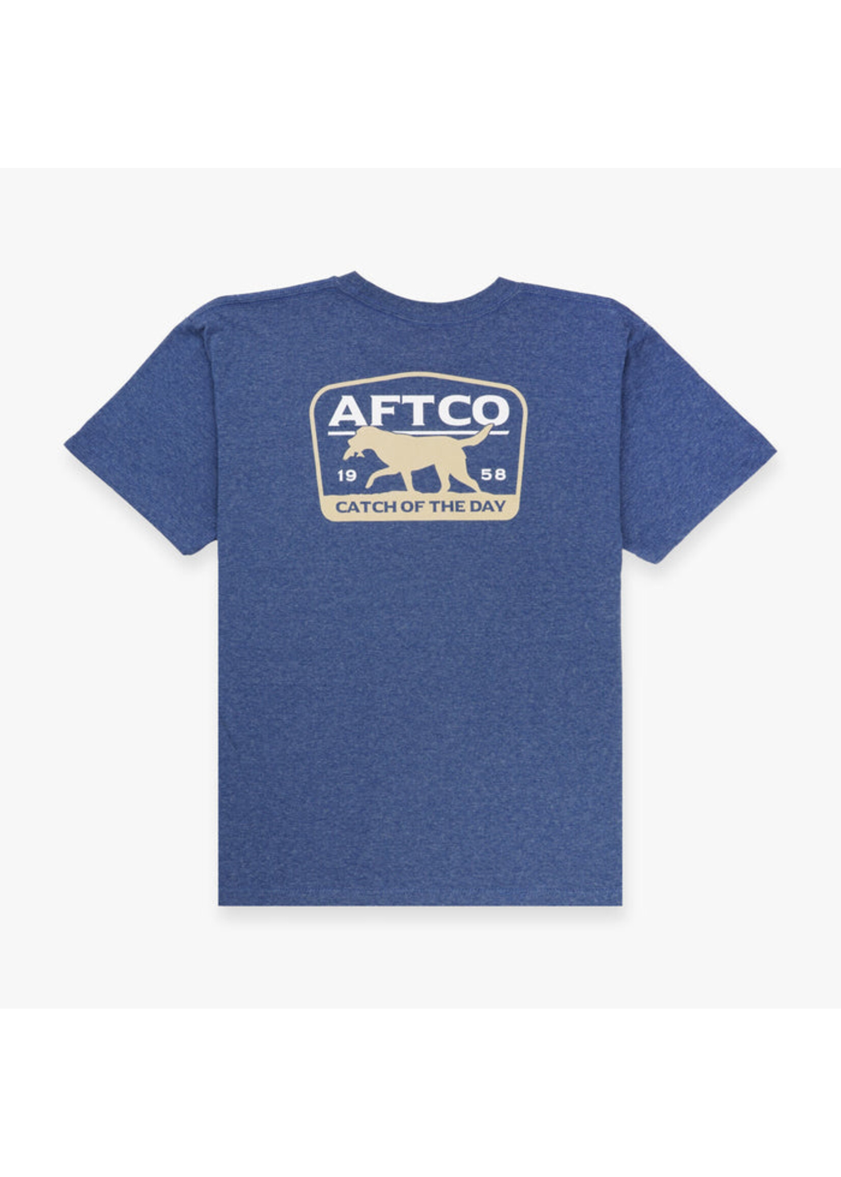 AFTCO Aftco Navy Heather Fetch Tee
