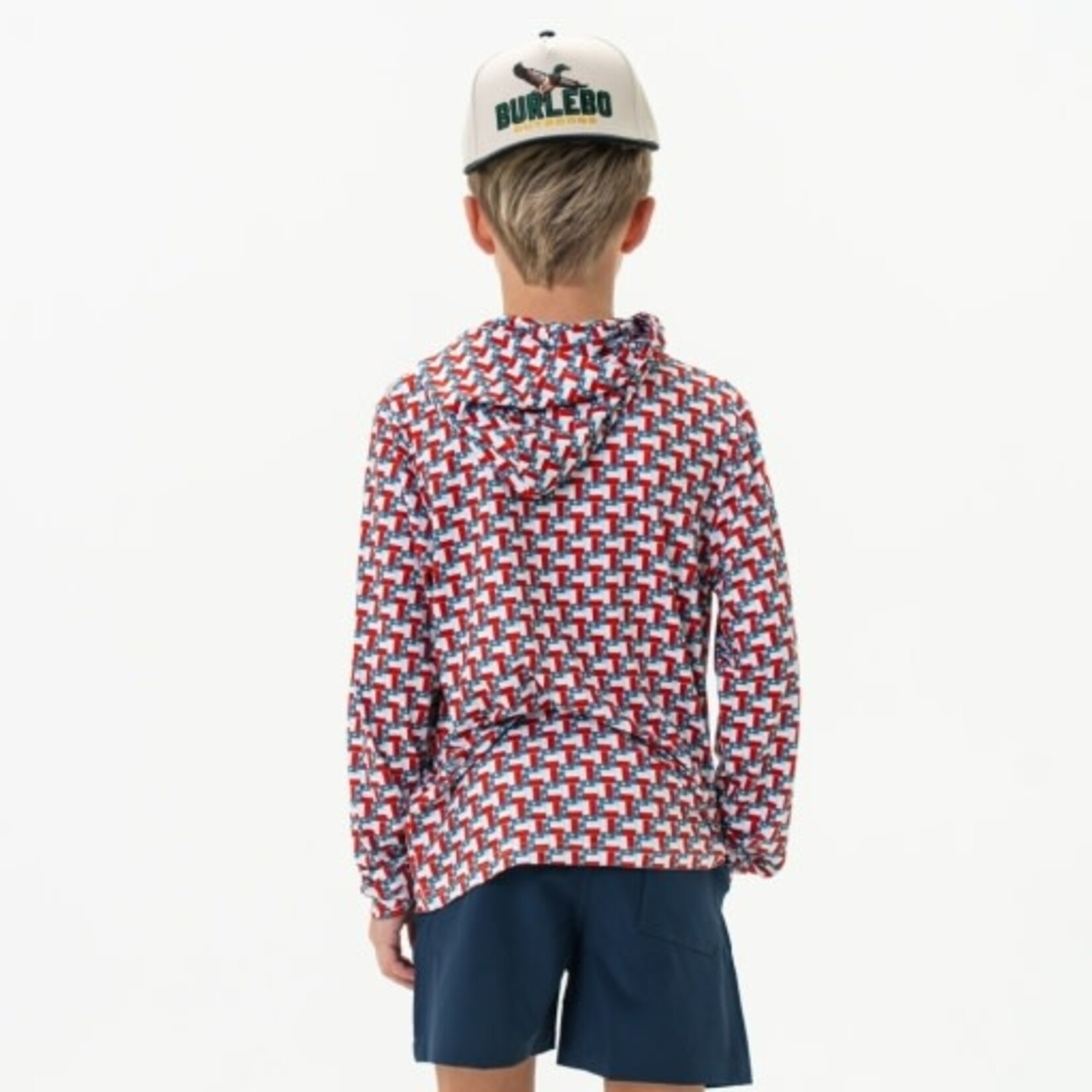 Burlebo Burlebo Youth Texas Flags Performance Hoodie
