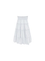 Katie J NYC Katie J White Meadow Maxi Skirt